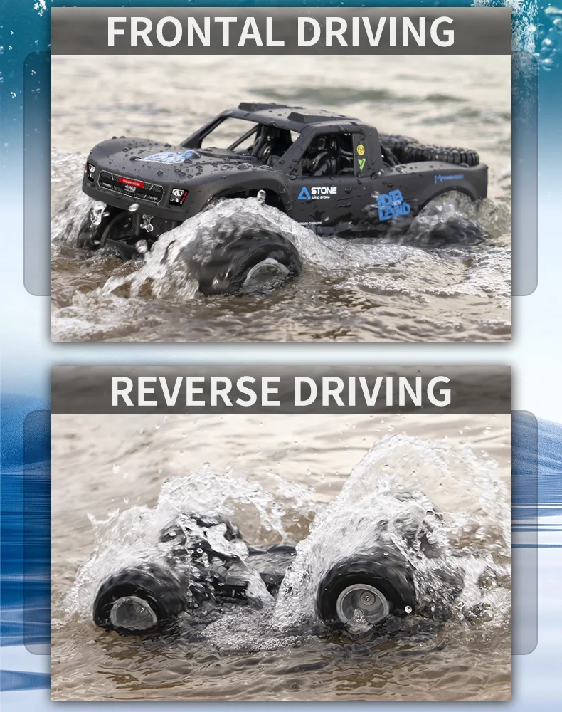 Amphibious RC Cars 4WD RC Car climbing vehicle Off-Road Trucks 2.4G Radio Remote Control Cars Monster Truck for Kids Toys